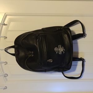 Leather medium backpack by "I am a bird"